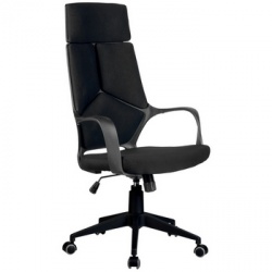 Операторское кресло «Riva Chair 8989 Черный пластик/черная ткань»